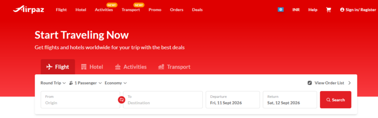 Explore Easy Flight and Hotel Booking with Airpaz